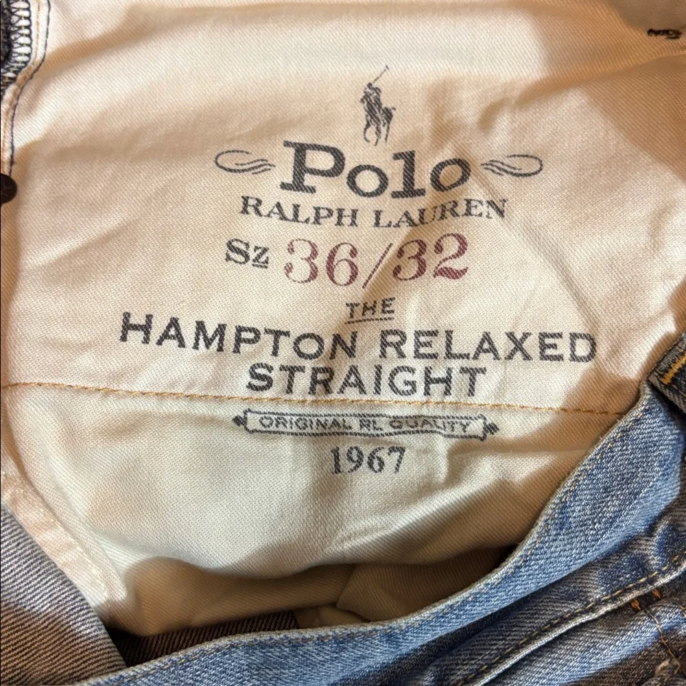 POLO RALPH LAUREN | denim blue jeans Hampton relaxed straight 36/32